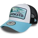hvid-sort-og-bla-monaco-french-riviera-a-frame-summer-trucker-kasket-fra-new-era