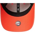 new-era-new-york-yankees-mlb-9forty-league-essential-justerbar-orange-kvindekasket-med-buet-skygge