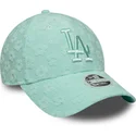 los-angeles-dodgers-mlb-new-era-9forty-floral-towelling-justerbar-gron-buet-kasket-til-kvinder