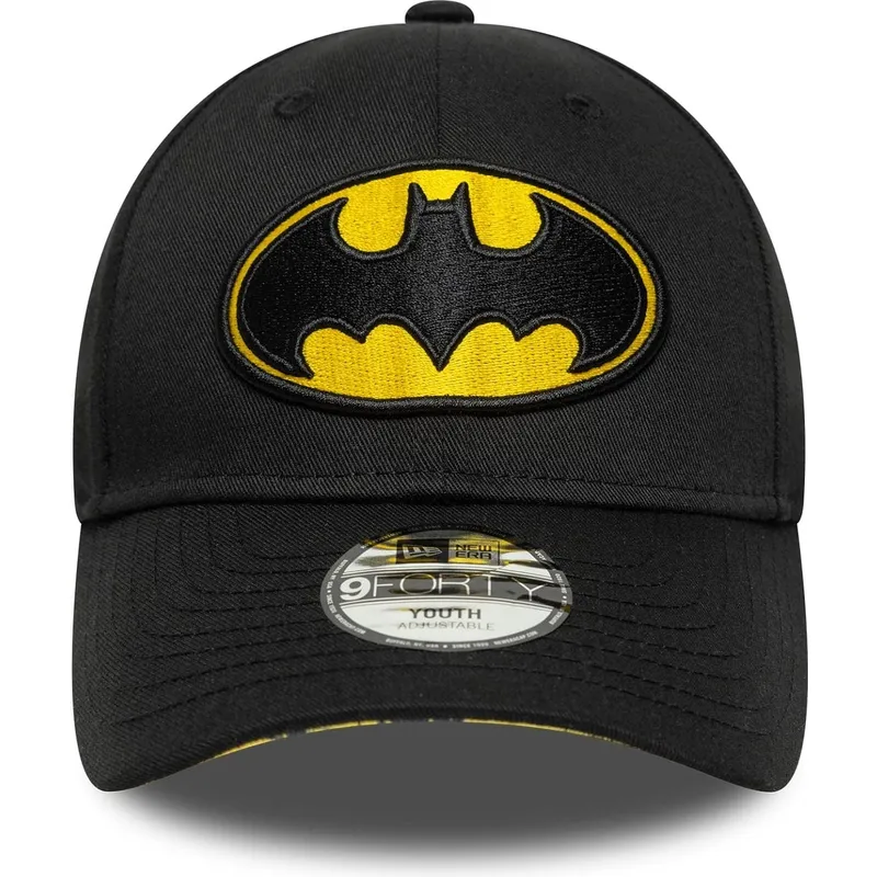 sort-justerbar-buet-kasket-til-born-9forty-all-over-print-fra-batman-dc-comics-fra-new-era