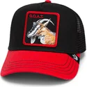 trucker-kasket-sort-og-rod-ged-the-goat-steer-fab-farm-fra-goorin-bros
