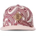 gorra-flad-beige-og-rod-snapback-ma-pattern-fra-djinns