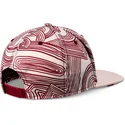 gorra-flad-beige-og-rod-snapback-ma-pattern-fra-djinns
