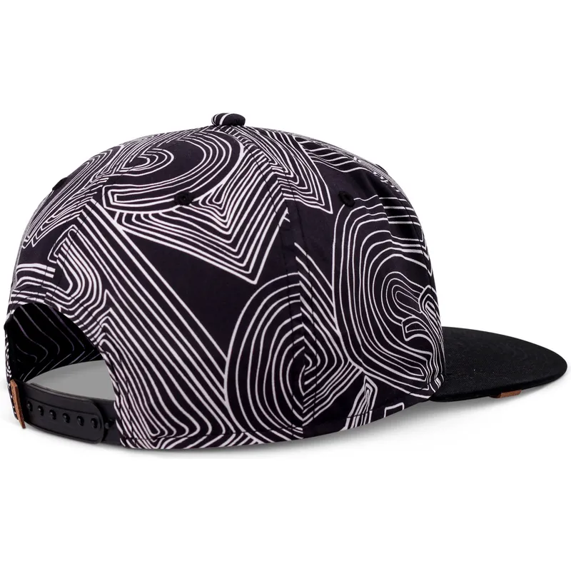 sort-flat-snapback-kasket-ma-pattern-fra-djinns