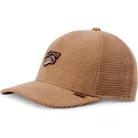 brun-buet-snapback-truefit-hat-nut-waffle-kasket-fra-djinns