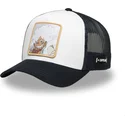 hvid-og-sort-trucker-kasket-monkey-d-luffy-op5-gea-one-piece-fra-capslab