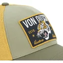 von-dutch-wild02-gron-og-gul-trucker-kasket