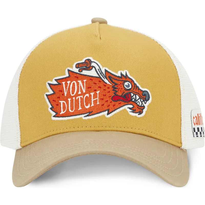 trucker-kasket-brun-og-hvid-wild05-fra-von-dutch