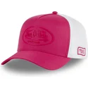 lyserod-og-hvid-trucker-kasket-fluo01-fra-von-dutch