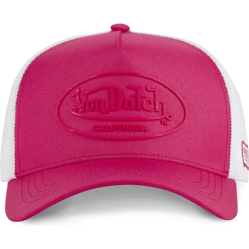 lyserod-og-hvid-trucker-kasket-fluo01-fra-von-dutch