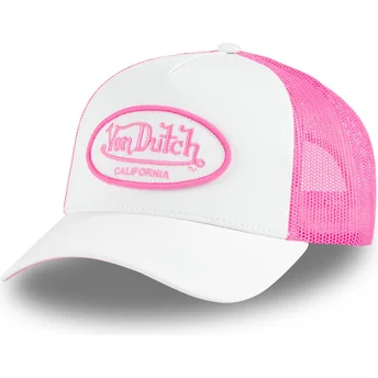 Gorra trucker hvid og lyserød FLUO01 CT fra Von Dutch