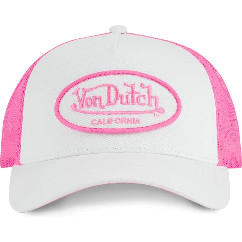 hvid-og-lyserod-trucker-kasket-fluo01-ct-fra-von-dutch