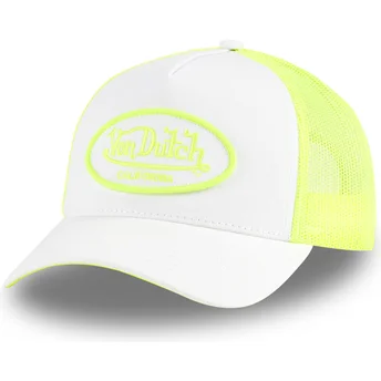 Von Dutch FLUO02 CT hvid og gul trucker kasket