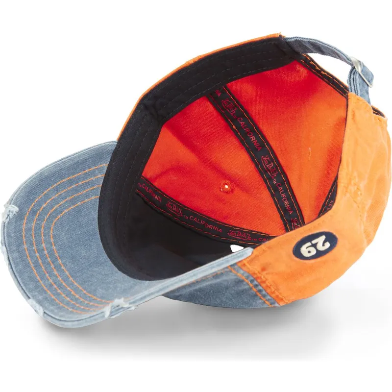 buet-justerbar-bla-og-orange-kasket-retro02-fra-von-dutch