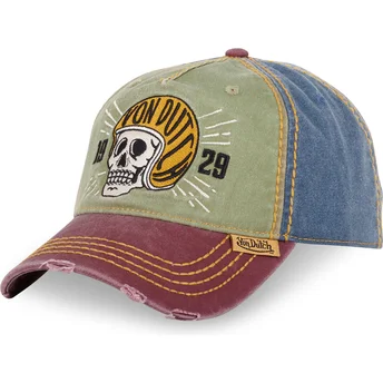 Kasketter buet flerfarvet justerbar rem RETRO03 af Von Dutch