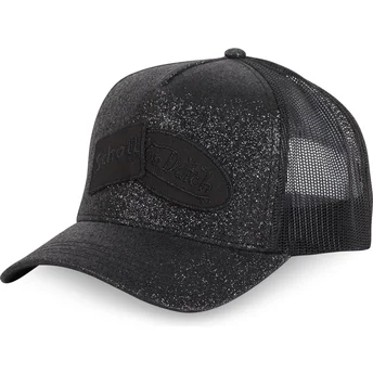 Von Dutch x Schott NYC sort GLITTER trucker kasket