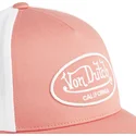 von-dutch-lof-b25-justerbar-pink-og-hvid-trucker-kasket