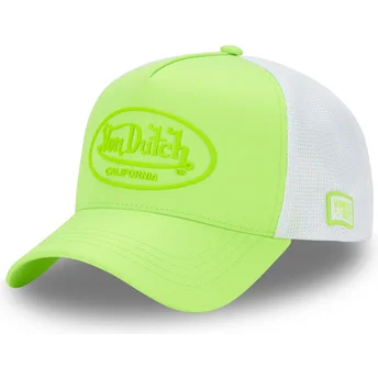 Von Dutch FLUO 03 grøn og hvid trucker kasket