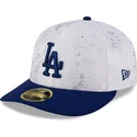 los-angeles-dodgers-mlb-59fifty-day-low-profile-hvid-og-bla-justerbar-flad-kasket-fra-new-era