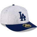hvid-og-bla-fitted-flat-cap-59fifty-day-low-profile-fra-los-angeles-dodgers-mlb-fra-new-era