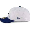 hvid-og-bla-fitted-flat-cap-59fifty-day-low-profile-fra-los-angeles-dodgers-mlb-fra-new-era