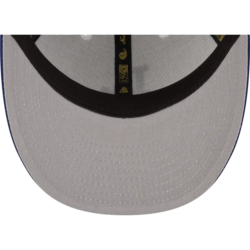 hvid-og-bla-fitted-flat-cap-59fifty-day-low-profile-fra-los-angeles-dodgers-mlb-fra-new-era
