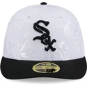 hvid-og-sort-fitted-flat-cap-59fifty-day-low-profile-fra-chicago-white-sox-mlb-fra-new-era