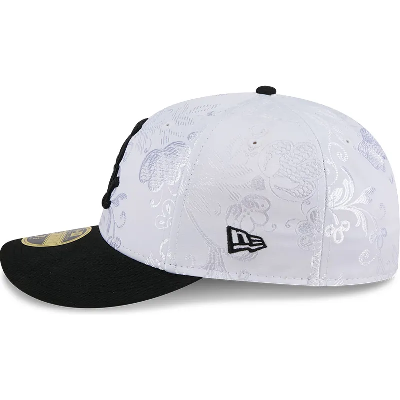 hvid-og-sort-fitted-flat-cap-59fifty-day-low-profile-fra-chicago-white-sox-mlb-fra-new-era