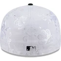 hvid-og-sort-fitted-flat-cap-59fifty-day-low-profile-fra-chicago-white-sox-mlb-fra-new-era