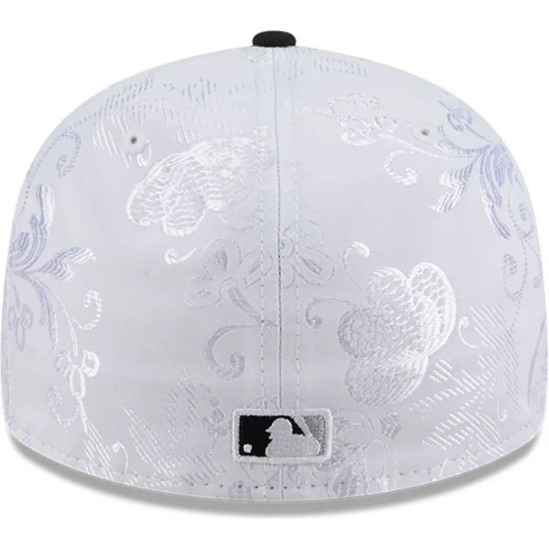 hvid-og-sort-fitted-flat-cap-59fifty-day-low-profile-fra-chicago-white-sox-mlb-fra-new-era