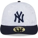 flad-kasket-marinebla-og-hvid-fitted-59fifty-day-low-profile-fra-new-york-yankees-mlb-fra-new-era
