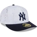 flad-kasket-marinebla-og-hvid-fitted-59fifty-day-low-profile-fra-new-york-yankees-mlb-fra-new-era