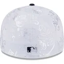 flad-kasket-marinebla-og-hvid-fitted-59fifty-day-low-profile-fra-new-york-yankees-mlb-fra-new-era