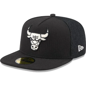 Chicago Bulls NBA New Era 59FIFTY Day A Frame sort justerbar flad kasket