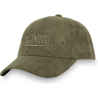 Justerbar grøn buet kasket SUE K fra Von Dutch