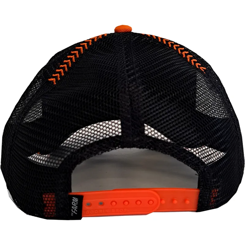 trucker-kasket-sort-og-orange-ulv-solo-wolf-fab-farm-fra-goorin-bros