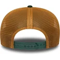 gron-og-brun-9seventy-stretch-snap-debossed-logo-oakland-athletics-mlb-trucker-kasket-fra-new-era