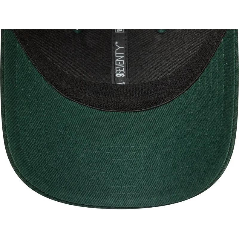 gron-og-brun-trucker-kasket-9seventy-stretch-snap-debossed-logo-fra-oakland-athletics-mlb-fra-new-era