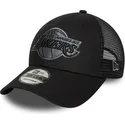 justerbar-sort-trucker-cap-med-grat-los-angeles-lakers-nba-logo-9forty-fra-new-era
