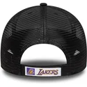 justerbar-sort-trucker-cap-med-grat-los-angeles-lakers-nba-logo-9forty-fra-new-era