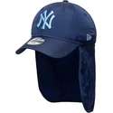 bla-buet-snapback-kasket-til-dreng-med-blat-logo-9forty-sun-shield-fra-new-york-yankees-mlb-fra-new-era