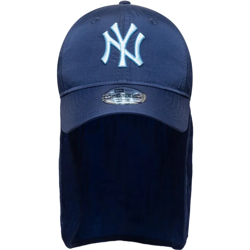 bla-buet-snapback-kasket-til-dreng-med-blat-logo-9forty-sun-shield-fra-new-york-yankees-mlb-fra-new-era