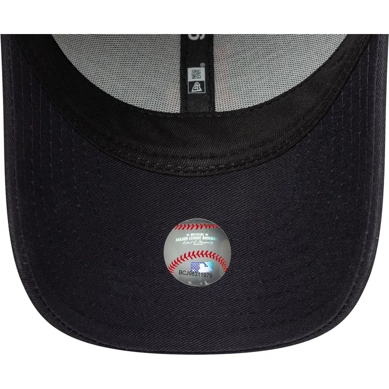 justerbar-navy-trucker-kasket-til-dreng-med-rodt-logo-9forty-homefield-fra-los-angeles-dodgers-mlb-fra-new-era