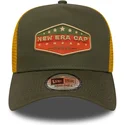 gron-og-gul-trucker-kasket-a-frame-cotton-patch-fra-new-era