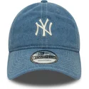 justerbar-bla-buet-kasket-9twenty-denim-fra-new-york-yankees-mlb-fra-new-era