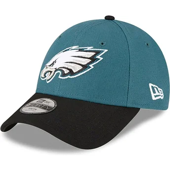 Grøn og sort justerbar buet kasket til børn 9FORTY The League fra Philadelphia Eagles NFL fra New Era
