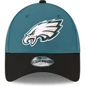 gron-og-sort-justerbar-buet-kasket-til-born-9forty-the-league-fra-philadelphia-eagles-nfl-fra-new-era