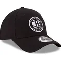 justerbar-sort-buet-kasket-til-drenge-9forty-the-league-brooklyn-nets-nba-fra-new-era