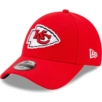 Rød justerbar buet kasket til drenge 9FORTY The League Kansas City Chiefs NFL fra New Era
