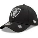 justerbar-sort-buet-kasket-til-born-9forty-the-league-las-vegas-raiders-nfl-fra-new-era